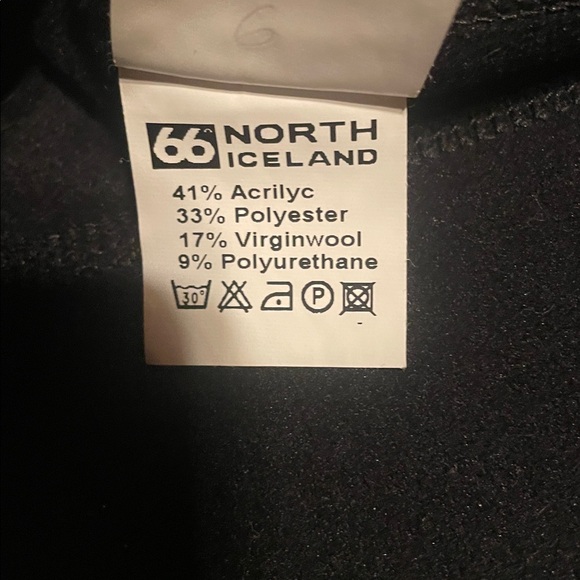 66 NORTH ICELAND Wool Blend Fleece Lined  Zip Up SZ S - Picture 7 of 7